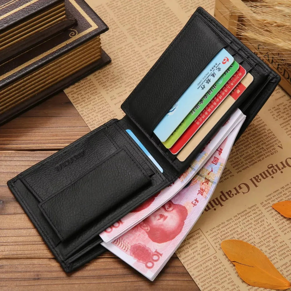Portafoglio in pelle premium per uomo - Slim Bifold