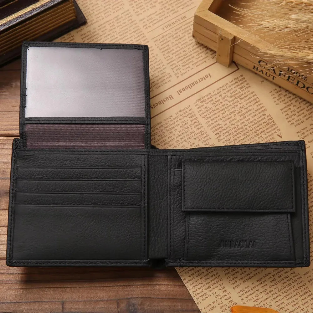 Portafoglio in pelle premium per uomo - Slim Bifold