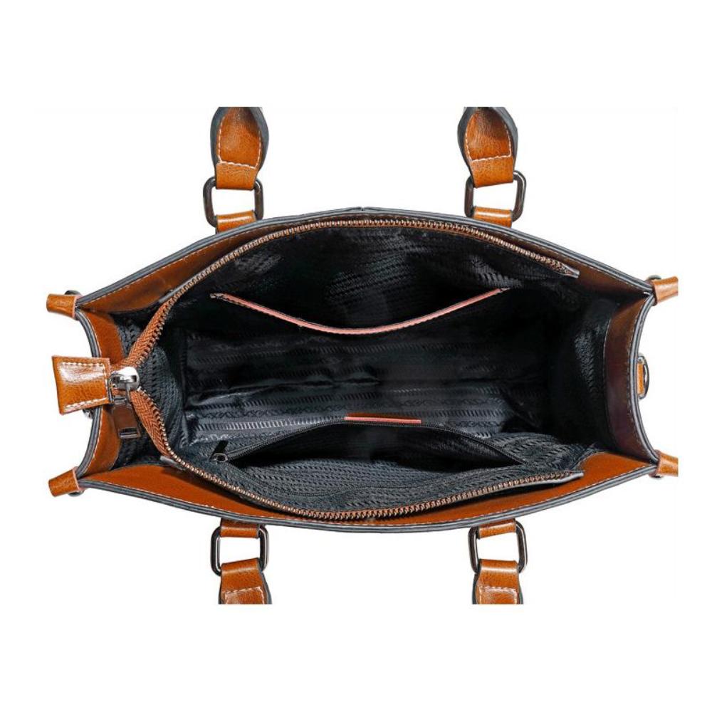 Bellamy Lane Classic Leather Tote - Stile semplice, funzionalità quotidiana