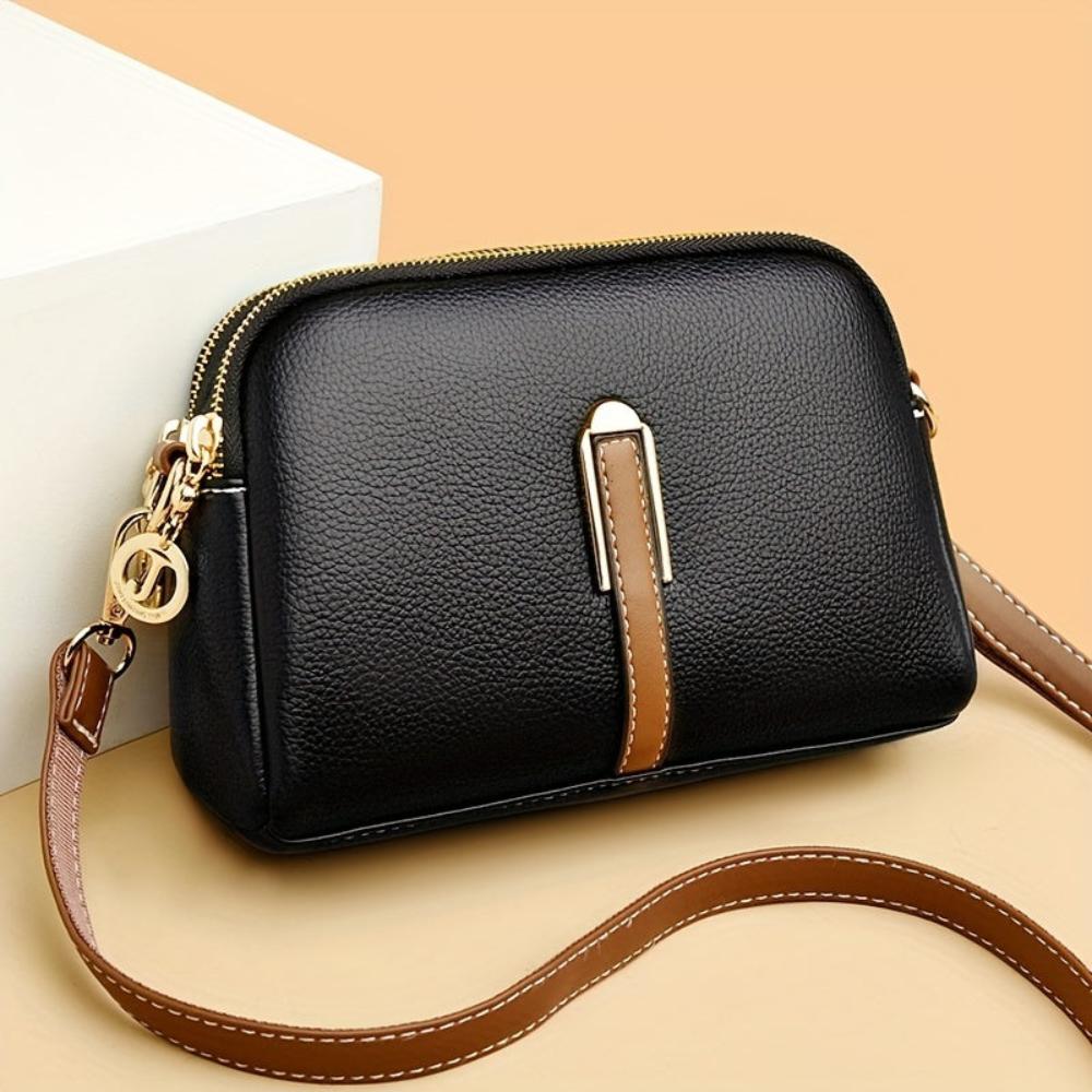 Virella Litchi Texture Crossbody - Stile vintage con un tocco contemporaneo
