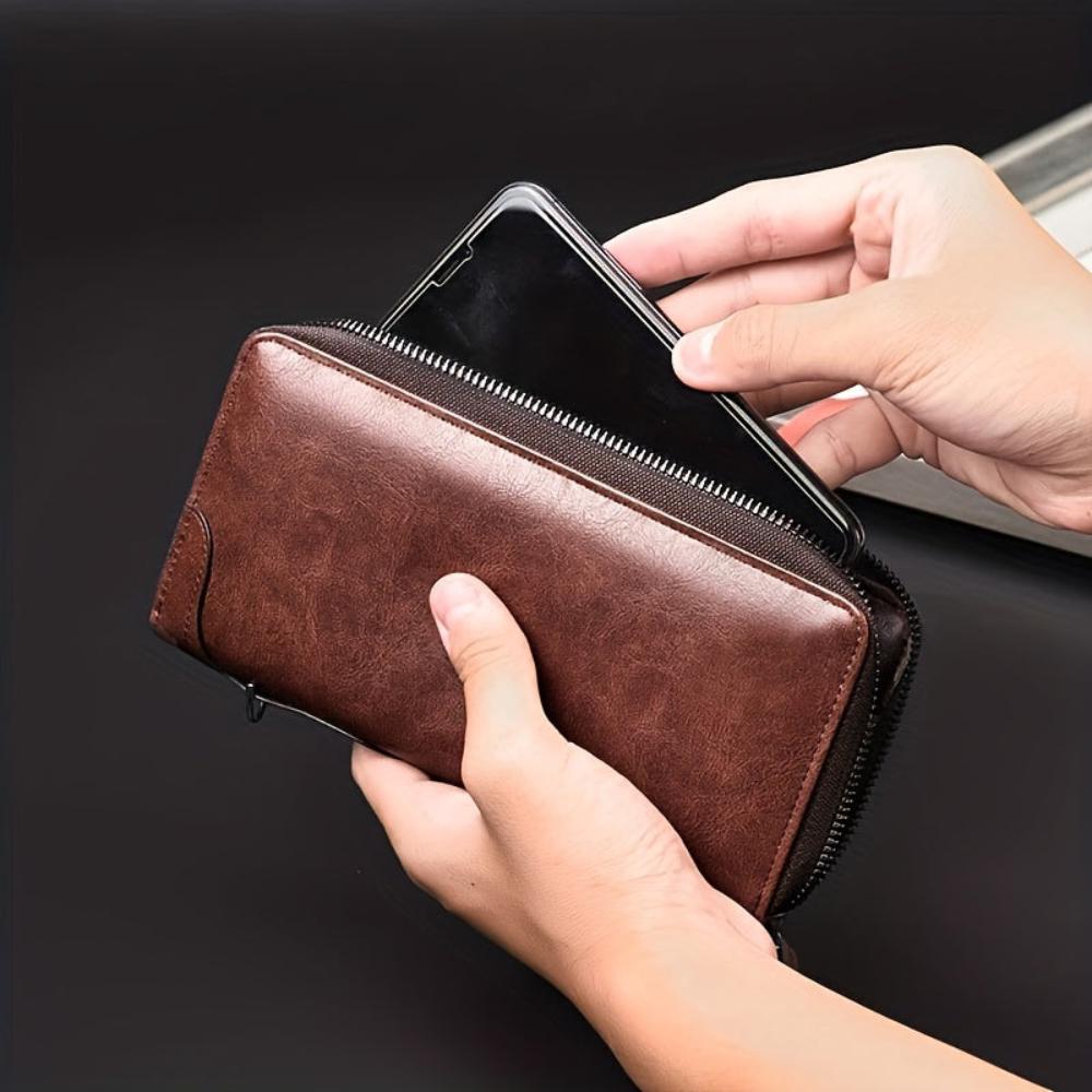 Pochette con zip in pelle RFID Vellano - Elegante, sicura e di eccezionale fattura