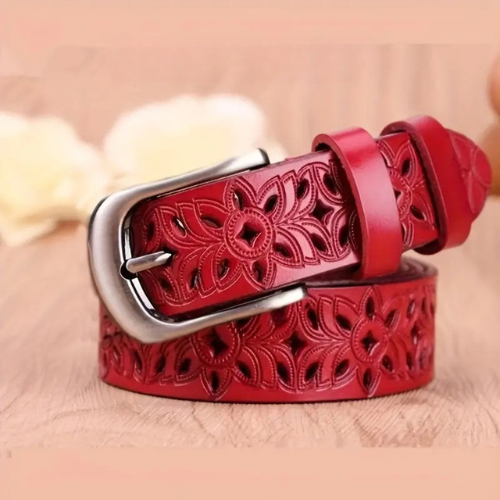 Cintura classica elegante in pelle di Eleva