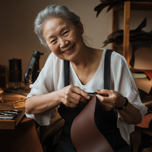 Atelier Terasa | Cintura in pelle da donna elegante e stretta | Marrone