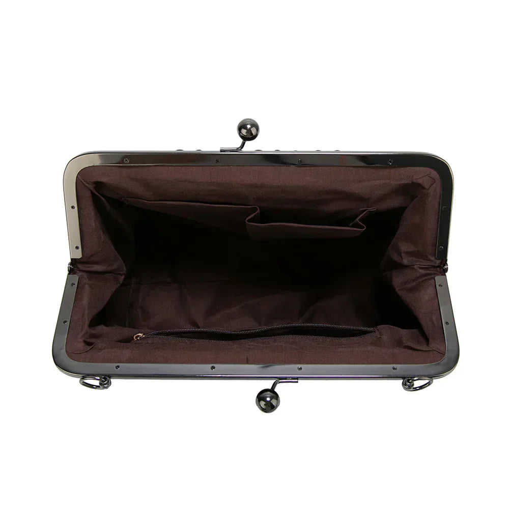Borsa a telaio in pelle vintage Classic Reverie | di Seraphelle