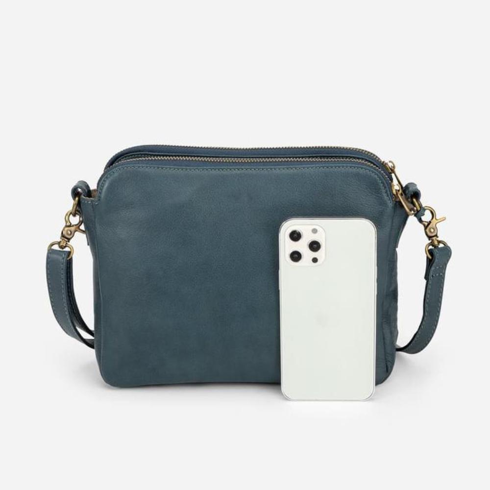 Borsa a tracolla in pelle pieno fiore Luxe Haven | di Thalara