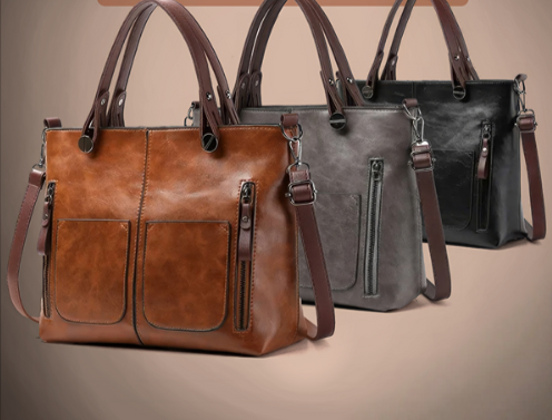 Borsa a tracolla in pelle multitasche Urban Classic | di Elinor
