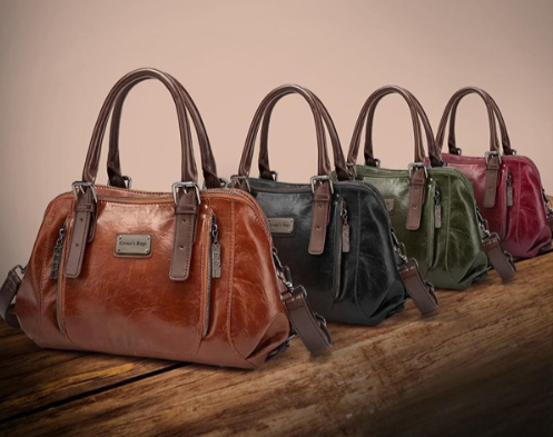 Borsa in pelle strutturata Prestige Charm | di Alvienne