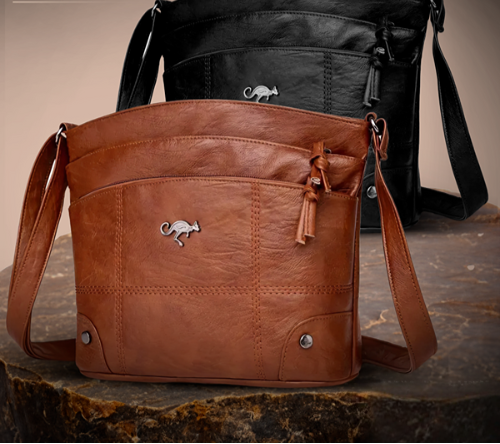 Elaris Saddle Cross | Borsa a tracolla in pelle artigianale