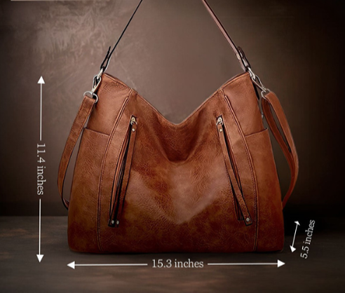 Borsa a tracolla in pelle PU di Caelora Modern Ease | Premium