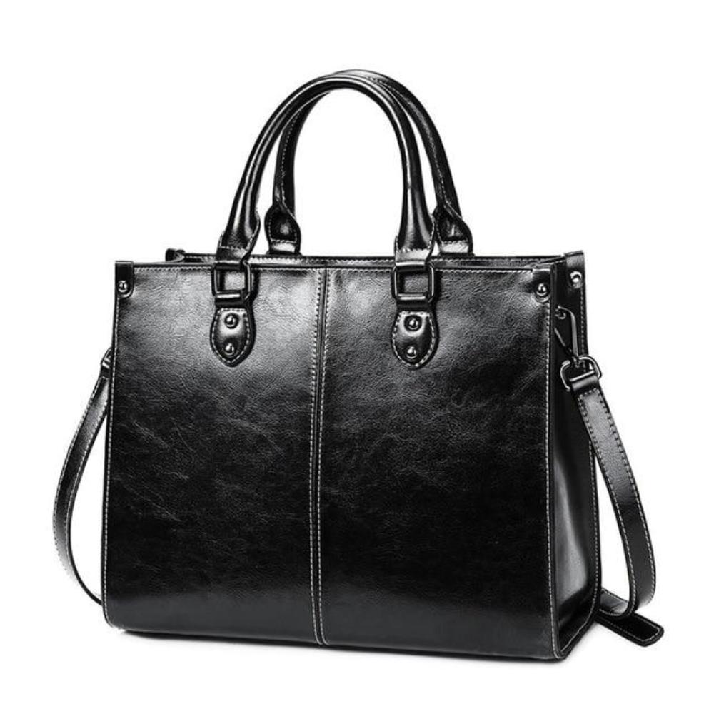 Bellamy Lane Classic Leather Tote - Stile semplice, funzionalità quotidiana
