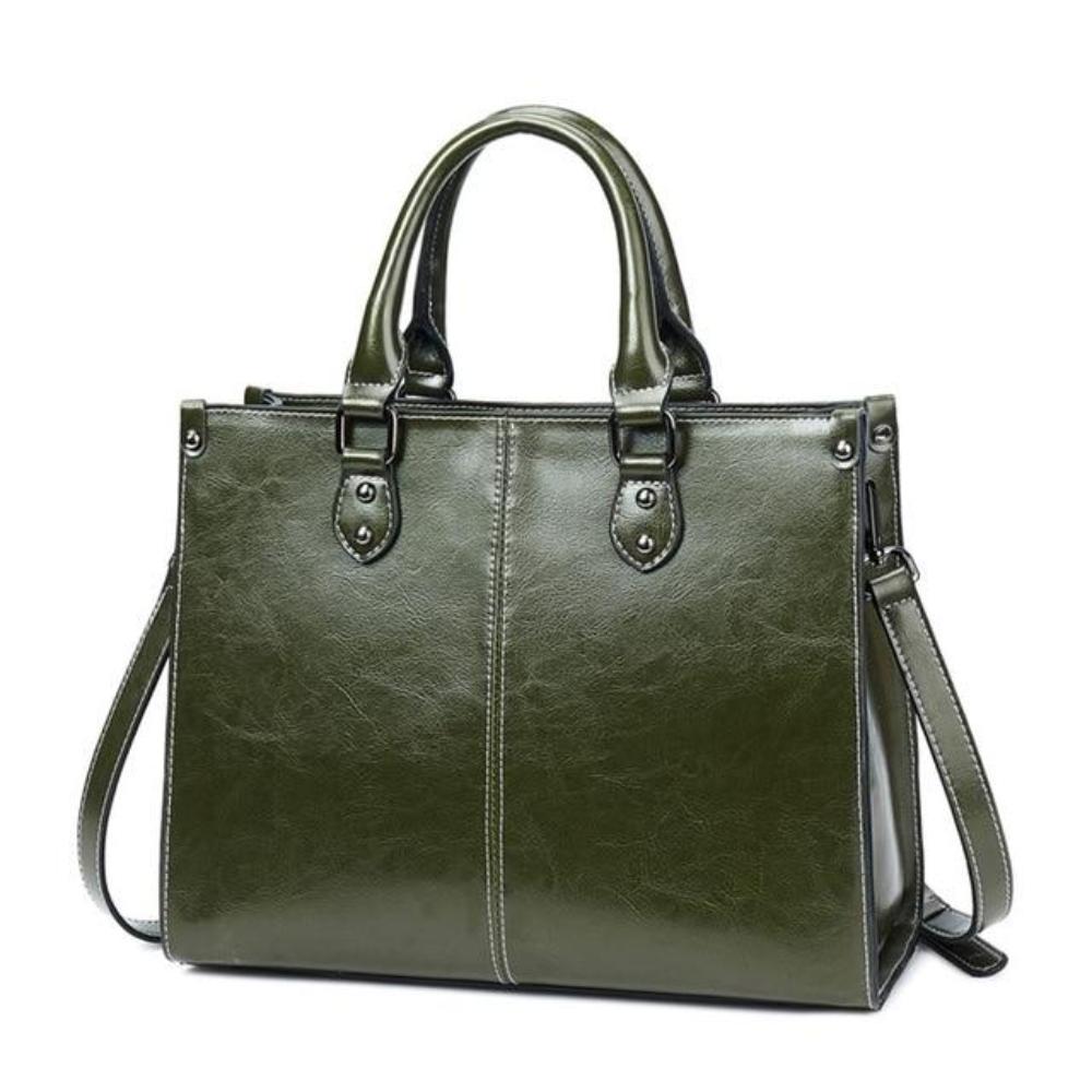 Bellamy Lane Classic Leather Tote - Stile semplice, funzionalità quotidiana