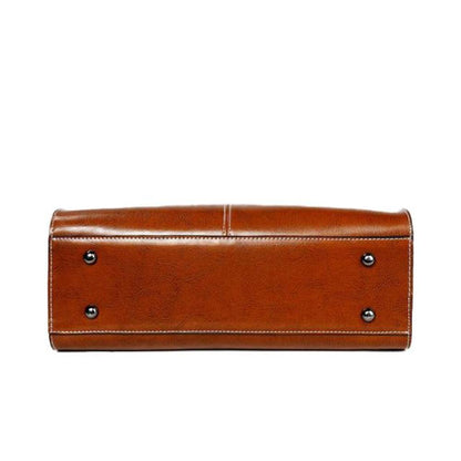 Bellamy Lane Classic Leather Tote - Stile semplice, funzionalità quotidiana