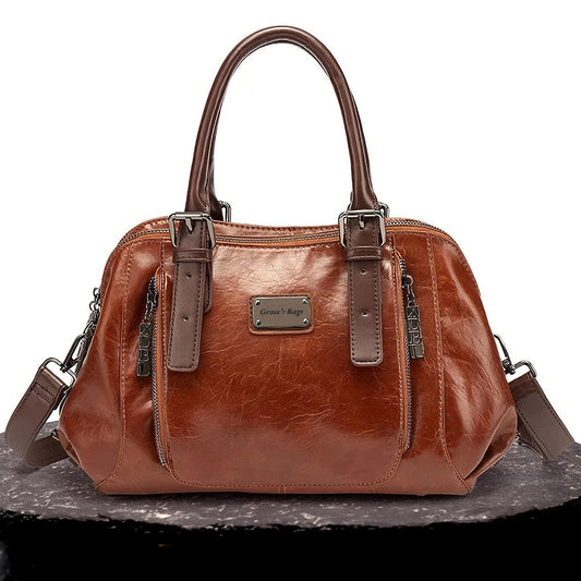Borsa in pelle strutturata Prestige Charm | di Alvienne