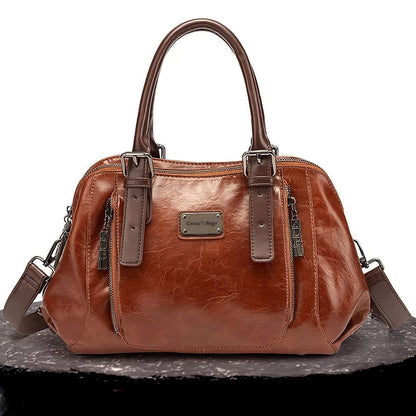 Borsa in pelle strutturata Prestige Charm | di Alvienne