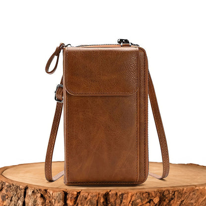 Petite Journey Lunelle - Borsa a tracolla compatta in pelle