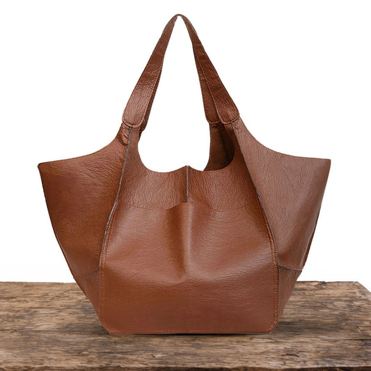Tote a tracolla in pelle vintage di Sereluna