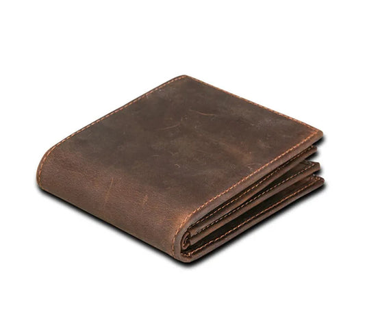 Portafoglio da uomo con blocco RFID - Bifold in pelle vintage