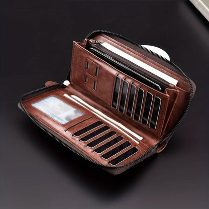 Pochette con zip in pelle RFID Vellano - Elegante, sicura e di eccezionale fattura