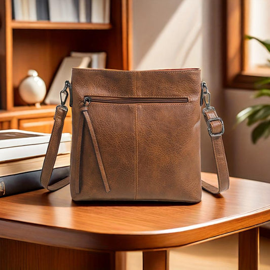 Auraline Solara Square Crossbody - Fascino minimalista con un tocco vintage