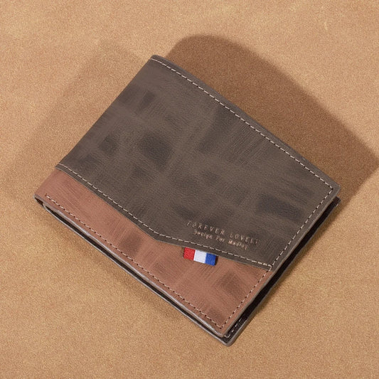 Portafoglio in pelle da uomo - Piccolo con porta foto e porta monete