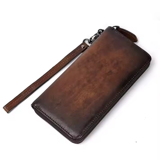 Pochette con zip in pelle RFID Vellano - Elegante, sicura e di eccezionale fattura