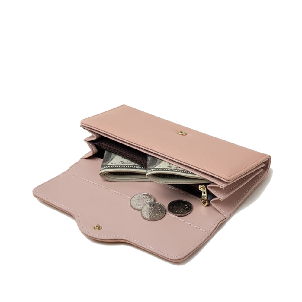 Refined Carry - Portafoglio trifold con tasca portamonete incorporata
