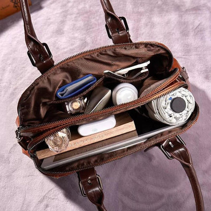 Borsa in pelle strutturata Prestige Charm | di Alvienne