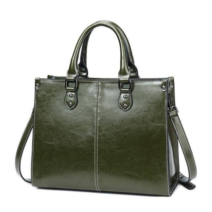 Bellamy Lane Classic Leather Tote - Stile semplice, funzionalità quotidiana